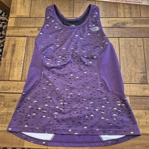 The North Face Women's Black and Purple Tank